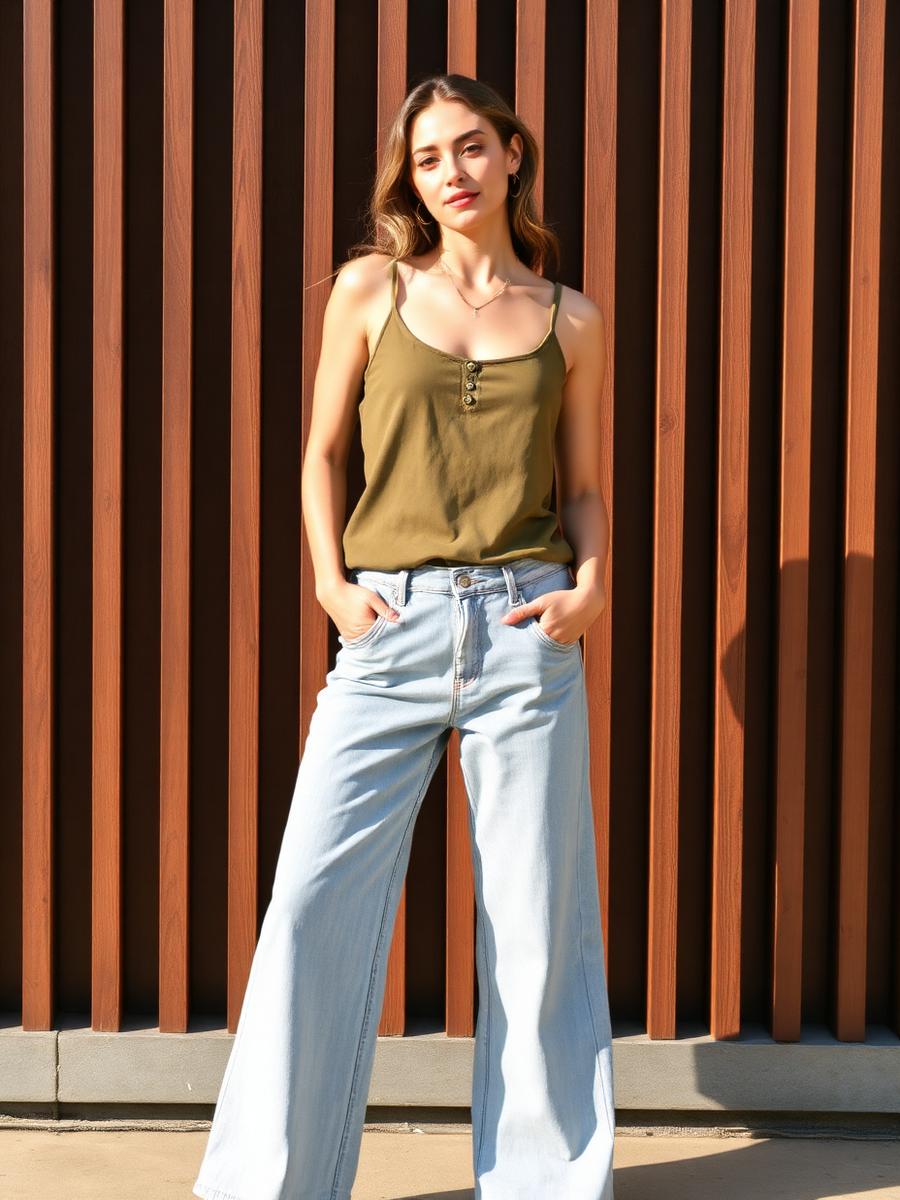 Calça Jeans Wide Leg Bruna